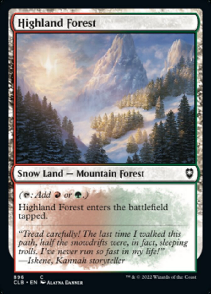 Highland Forest [Commander Legends: Battle for Baldur's Gate] | Arkham Games and Comics