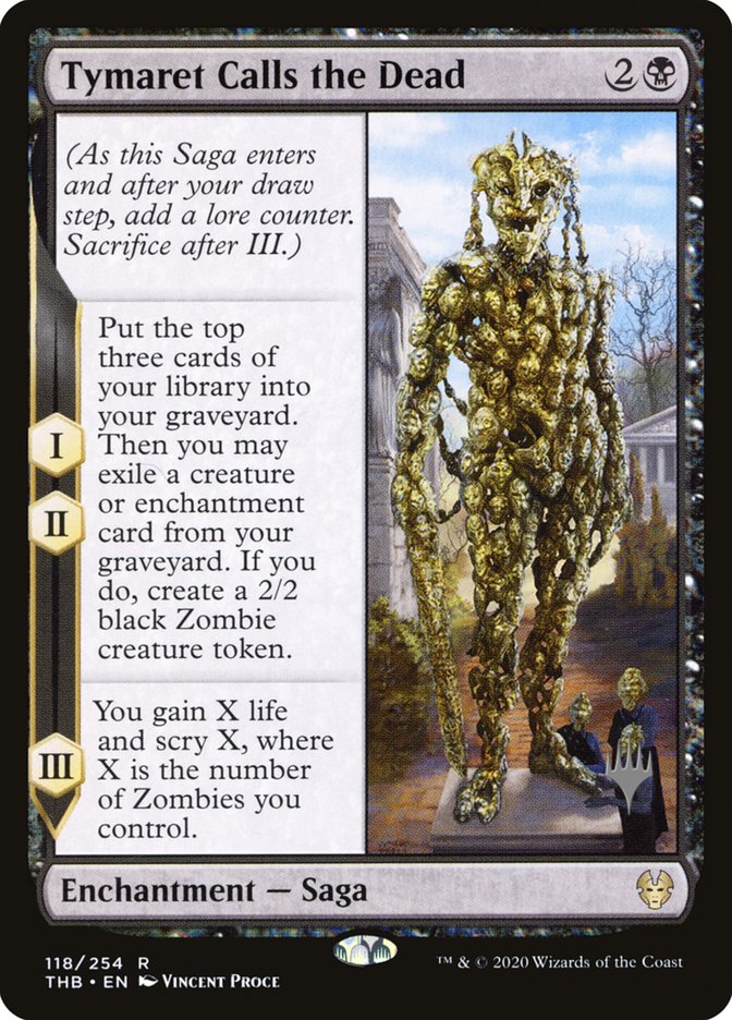 Tymaret Calls the Dead (Promo Pack) [Theros Beyond Death Promos] | Arkham Games and Comics