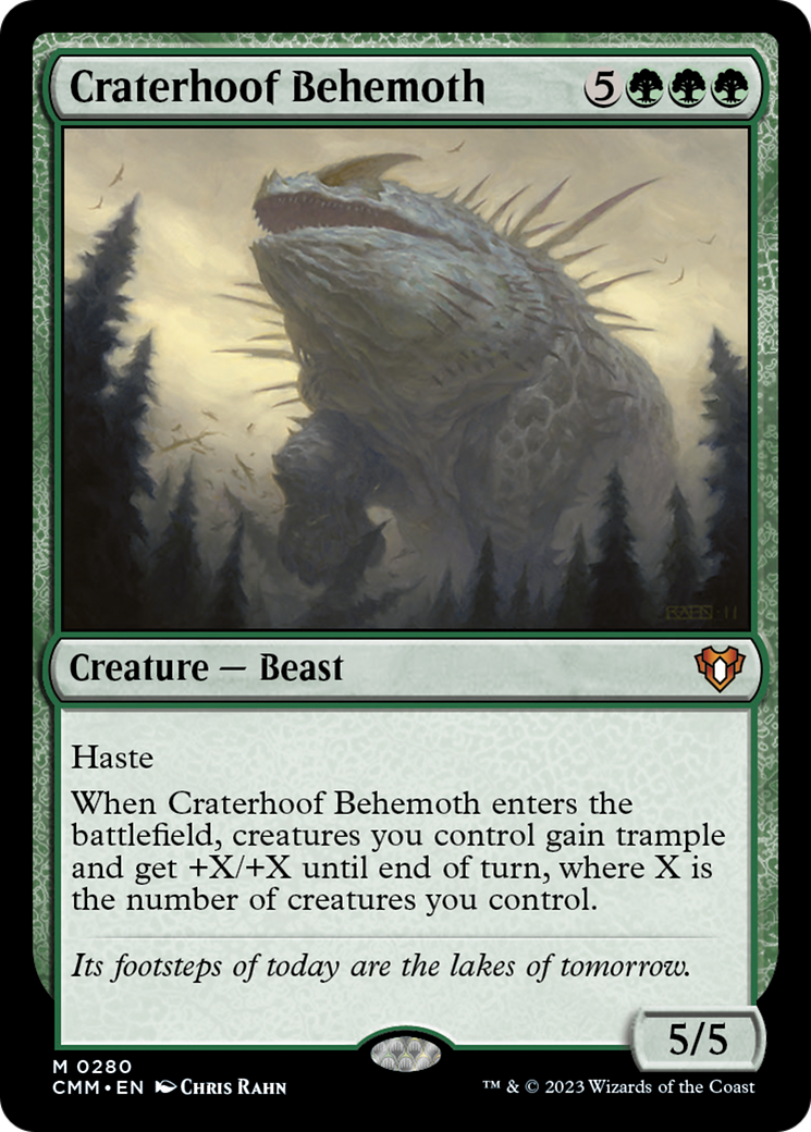 Craterhoof Behemoth [Commander Masters] | Arkham Games and Comics