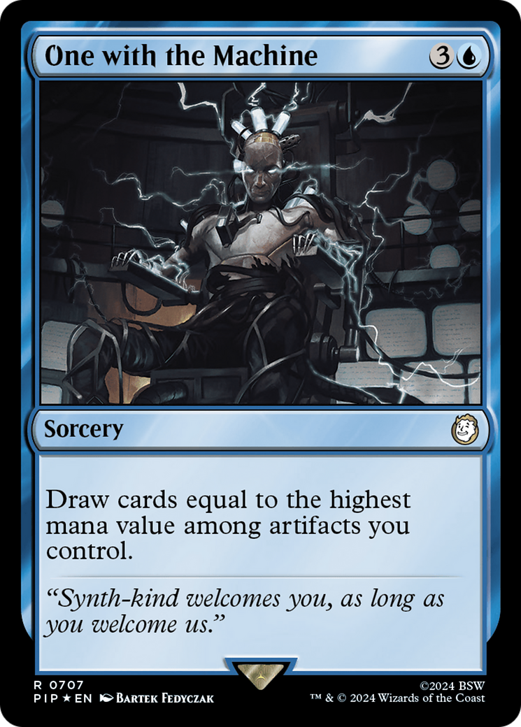 One with the Machine (Surge Foil) [Fallout] | Arkham Games and Comics