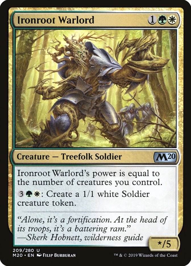 Ironroot Warlord [Core Set 2020] | Arkham Games and Comics