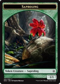 Saproling // Treasure (007) Double-sided Token [Explorers of Ixalan] | Arkham Games and Comics