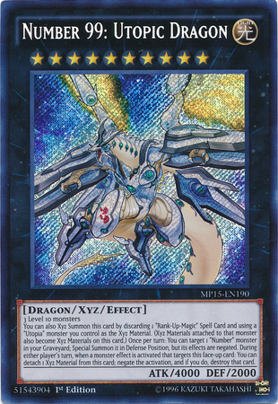 Number 99: Utopic Dragon [MP15-EN190] Secret Rare | Arkham Games and Comics