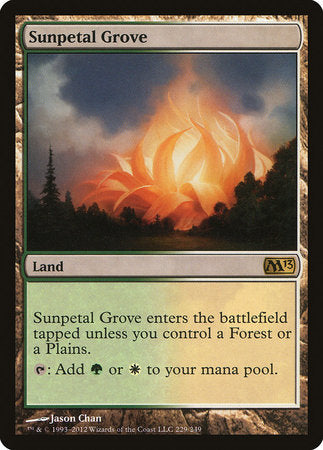 Sunpetal Grove [Magic 2013] | Arkham Games and Comics