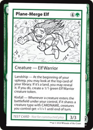 Plane-Merge Elf (2021 Edition) [Mystery Booster Playtest Cards] | Arkham Games and Comics