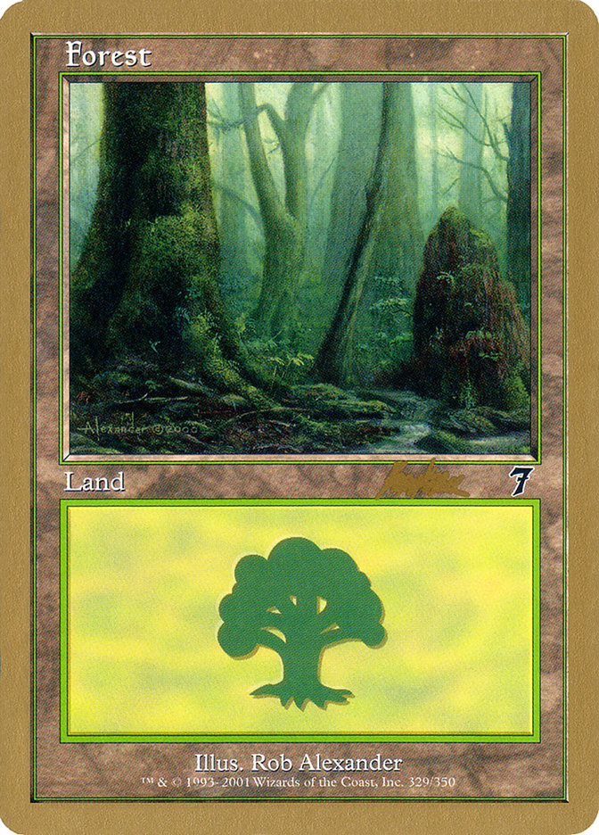 Forest (329) (Brian Kibler) [World Championship Decks 2002] | Arkham Games and Comics