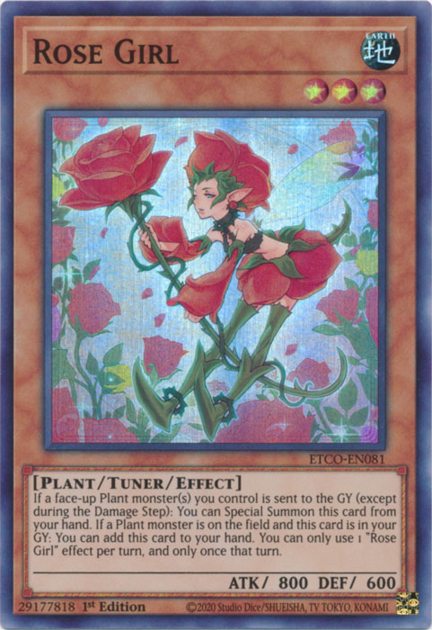 Rose Girl [ETCO-EN081] Super Rare | Arkham Games and Comics