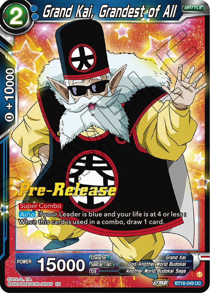 Grand Kai, Grandest of All (BT18-049) [Dawn of the Z-Legends Prerelease Promos] | Arkham Games and Comics