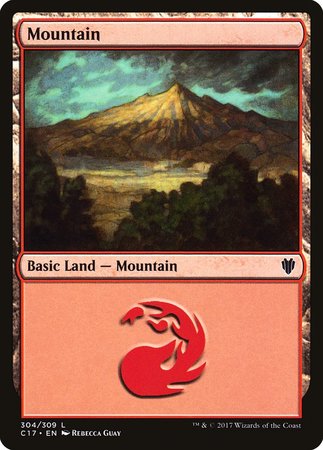 Mountain (304) [Commander 2017] | Arkham Games and Comics