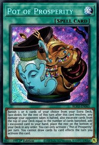 Pot of Prosperity [BLVO-EN065] Secret Rare | Arkham Games and Comics
