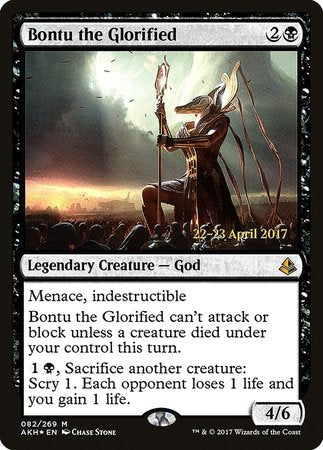 Bontu the Glorified [Amonkhet Promos] | Arkham Games and Comics