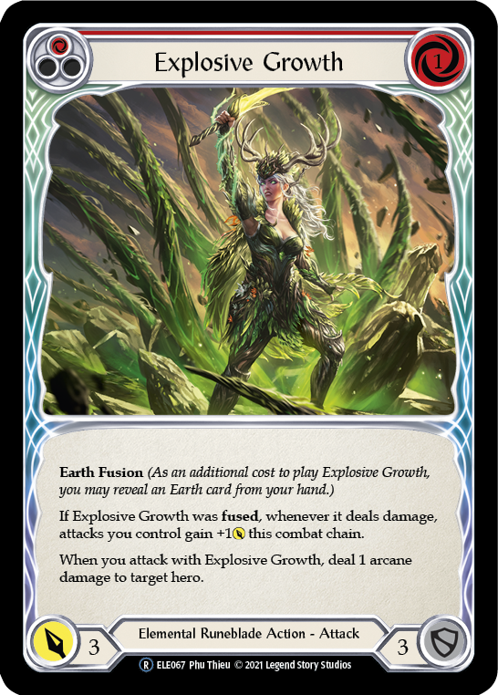 Explosive Growth (Red) [U-ELE067] (Tales of Aria Unlimited)  Unlimited Rainbow Foil | Arkham Games and Comics