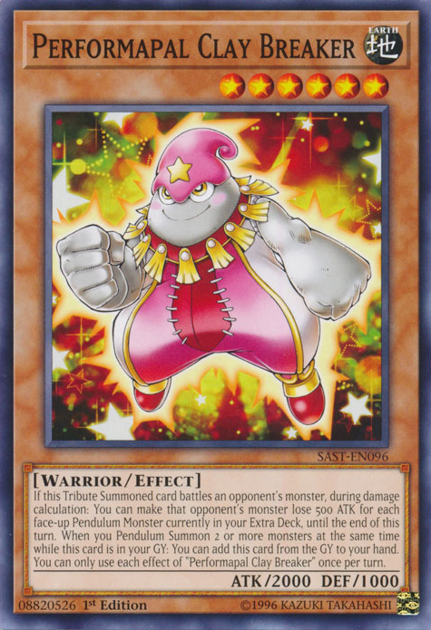 Performapal Clay Breaker [SAST-EN096] Common | Arkham Games and Comics