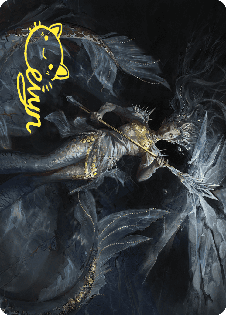 Sharae of Numbing Depths Art Card (Gold-Stamped Signature) [Wilds of Eldraine Art Series] | Arkham Games and Comics