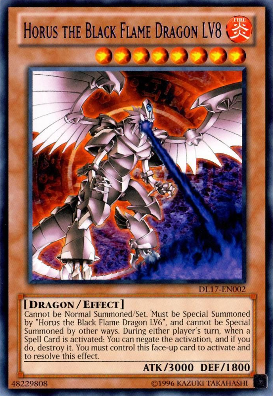 Horus the Black Flame Dragon LV8 (Purple) [DL17-EN002] Rare | Arkham Games and Comics