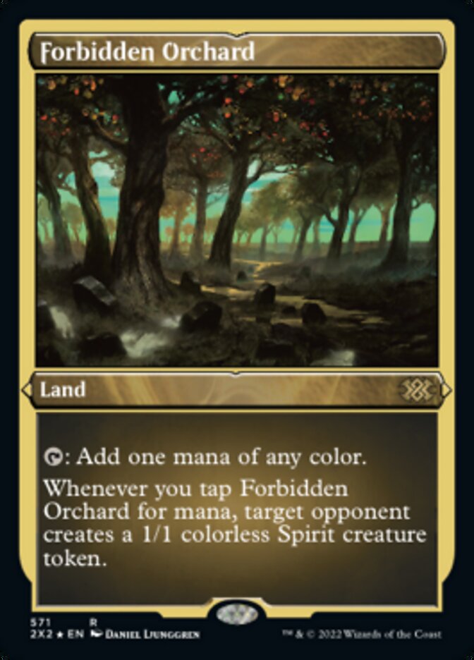 Forbidden Orchard (Foil Etched) [Double Masters 2022] | Arkham Games and Comics