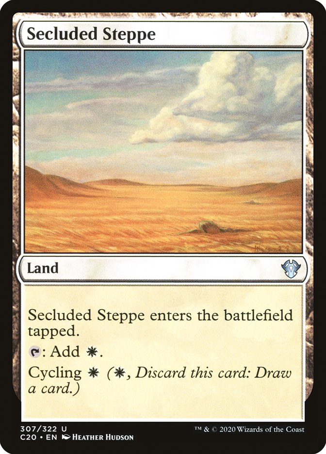 Secluded Steppe [Commander 2020] | Arkham Games and Comics