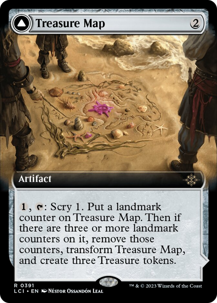Treasure Map // Treasure Cove (Extended Art) [The Lost Caverns of Ixalan] | Arkham Games and Comics