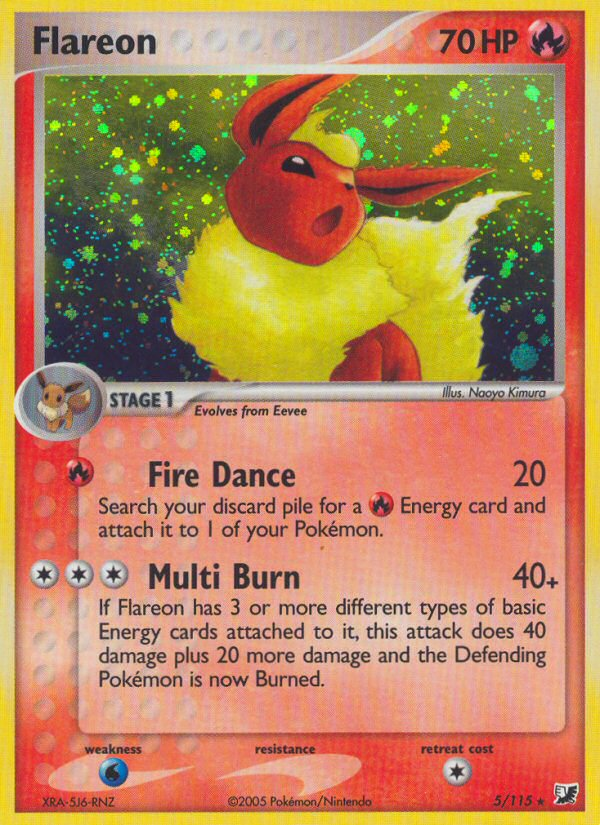 Flareon (5/115) [EX: Unseen Forces] | Arkham Games and Comics