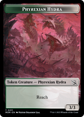 Monk // Phyrexian Hydra (11) Double-Sided Token [March of the Machine Tokens] | Arkham Games and Comics