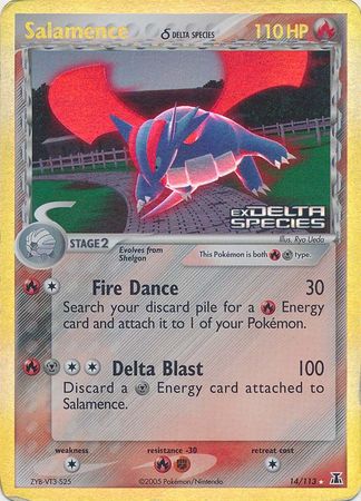 Salamence (14/113) (Delta Species) (Stamped) [EX: Delta Species] | Arkham Games and Comics