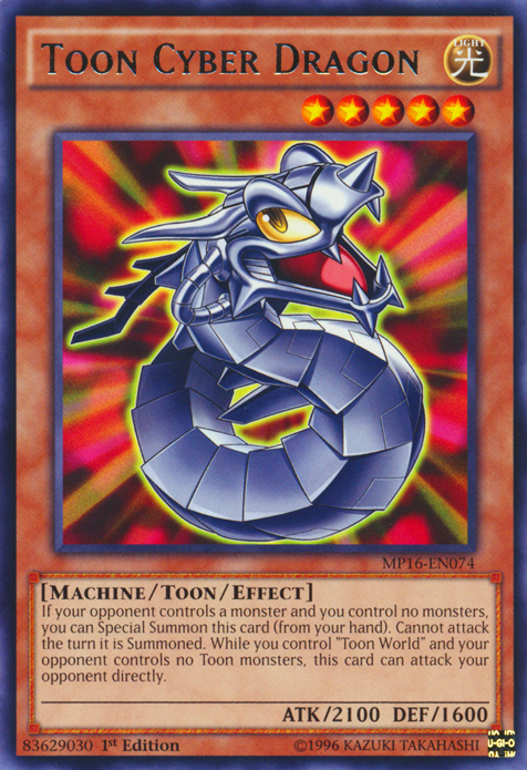 Toon Cyber Dragon [MP16-EN074] Rare | Arkham Games and Comics