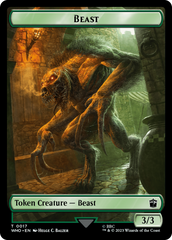 Copy // Beast Double-Sided Token [Doctor Who Tokens] | Arkham Games and Comics