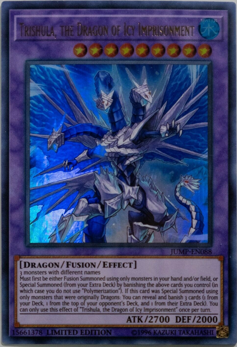 Trishula, the Dragon of Icy Imprisonment [JUMP-EN088] Ultra Rare | Arkham Games and Comics