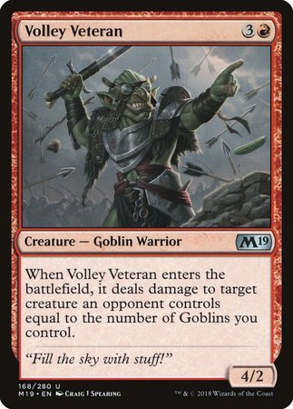 Volley Veteran [Core Set 2019] | Arkham Games and Comics