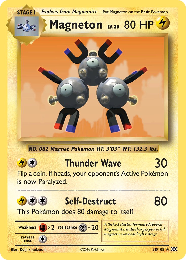 Magneton (38/108) (Theme Deck Exclusive) [XY: Evolutions] | Arkham Games and Comics