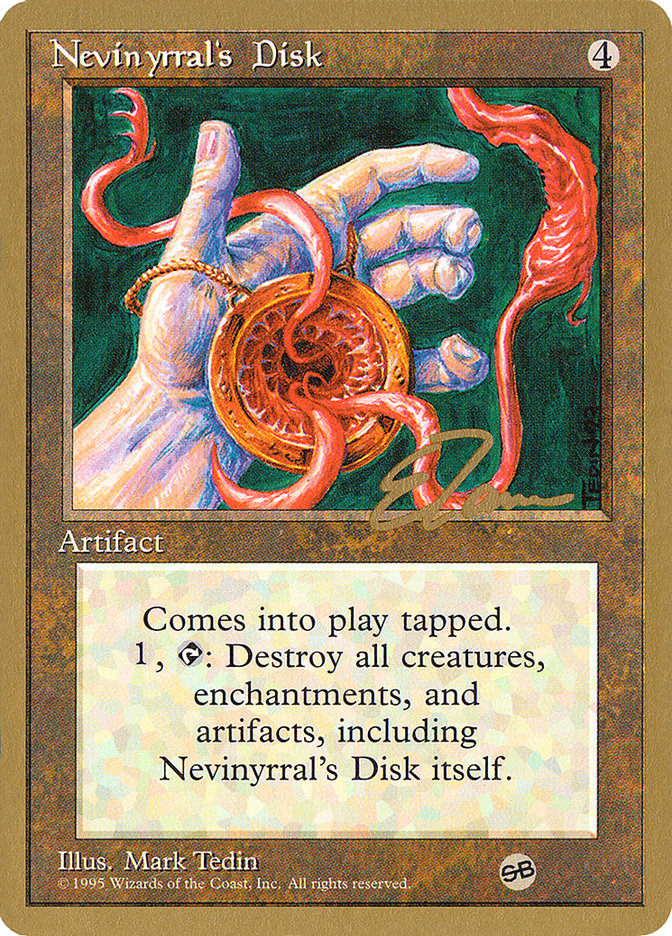 Nevinyrral's Disk (Eric Tam) (SB) [Pro Tour Collector Set] | Arkham Games and Comics