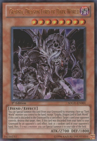 Grapha, Dragon Lord of Dark World [SDGU-EN001] Ultra Rare | Arkham Games and Comics