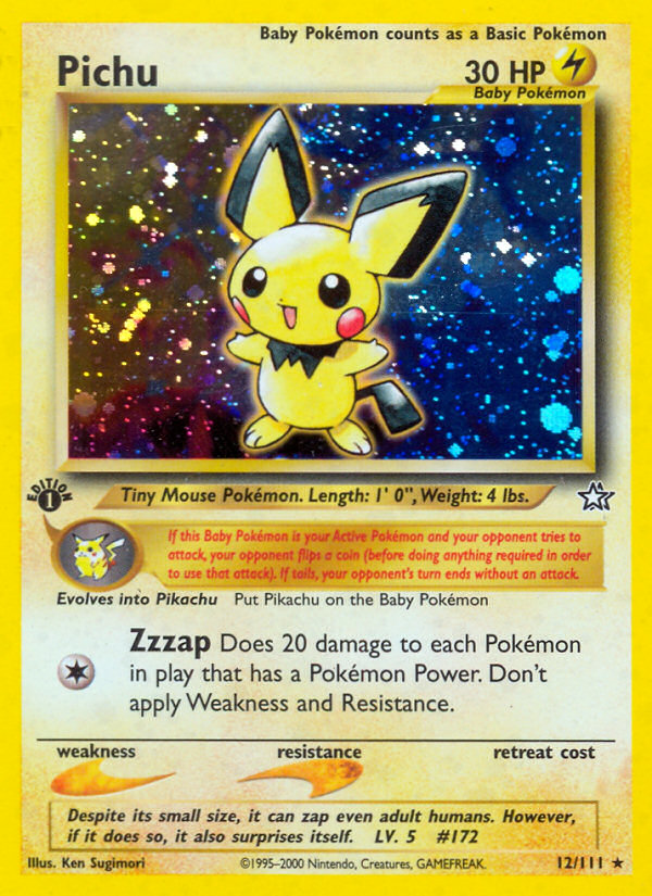 Pichu (12/111) [Neo Genesis 1st Edition] | Arkham Games and Comics