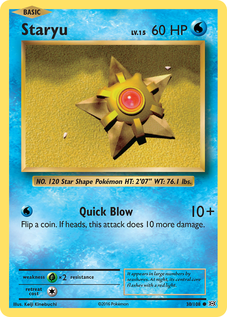 Staryu (30/108) [XY: Evolutions] | Arkham Games and Comics