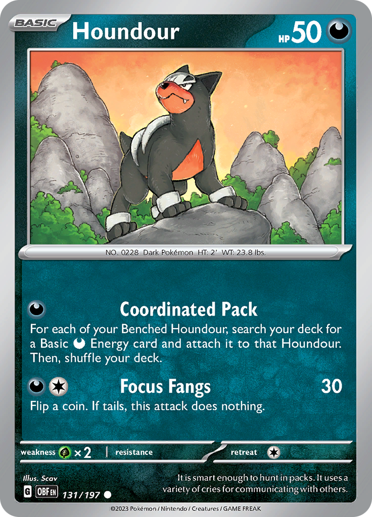 Houndour (131/197) [Scarlet & Violet: Obsidian Flames] | Arkham Games and Comics