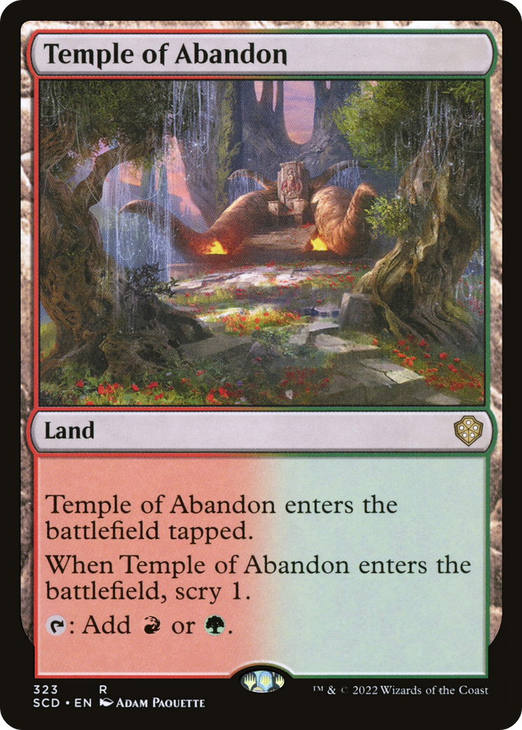 Temple of Abandon [Starter Commander Decks] | Arkham Games and Comics