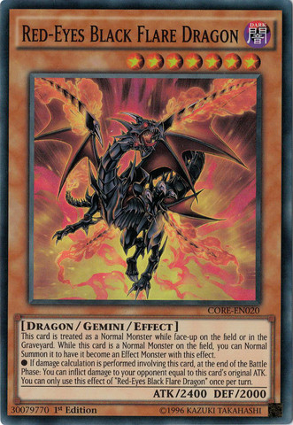 Red-Eyes Black Flare Dragon [CORE-EN020] Super Rare | Arkham Games and Comics