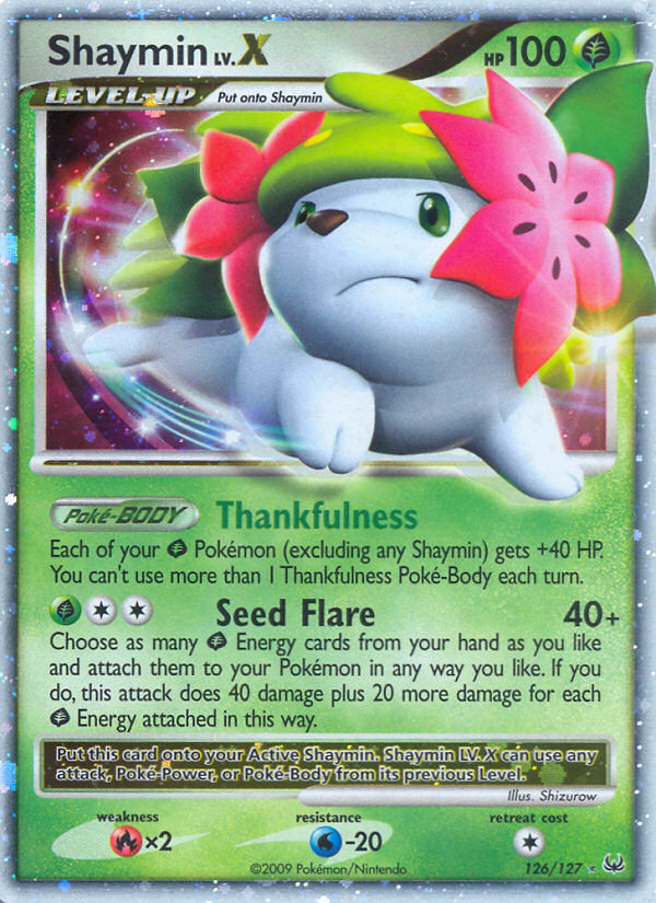 Shaymin LV.X (126/127) [Platinum: Base Set] | Arkham Games and Comics