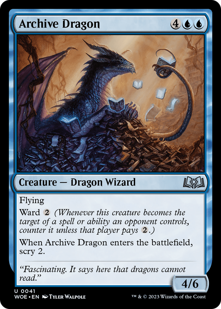 Archive Dragon [Wilds of Eldraine] | Arkham Games and Comics