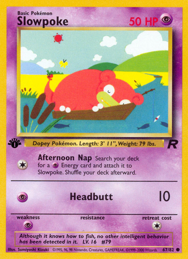 Slowpoke (67/82) [Team Rocket 1st Edition] | Arkham Games and Comics