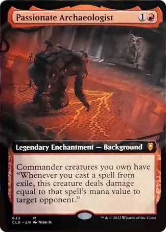 Passionate Archaeologist (Extended Art) [Commander Legends: Battle for Baldur's Gate] | Arkham Games and Comics