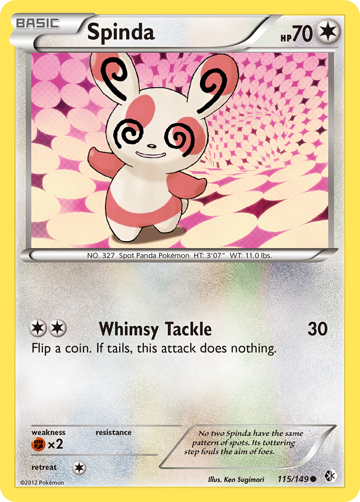 Spinda (115/149) [Black & White: Boundaries Crossed] | Arkham Games and Comics