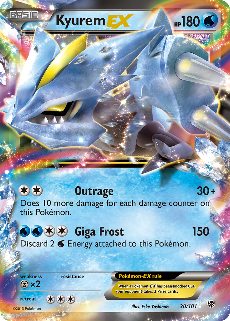 Kyurem EX (30/101) [Black & White: Plasma Blast] | Arkham Games and Comics