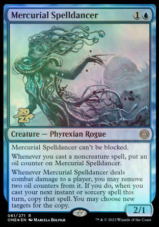 Mercurial Spelldancer [Phyrexia: All Will Be One Prerelease Promos] | Arkham Games and Comics