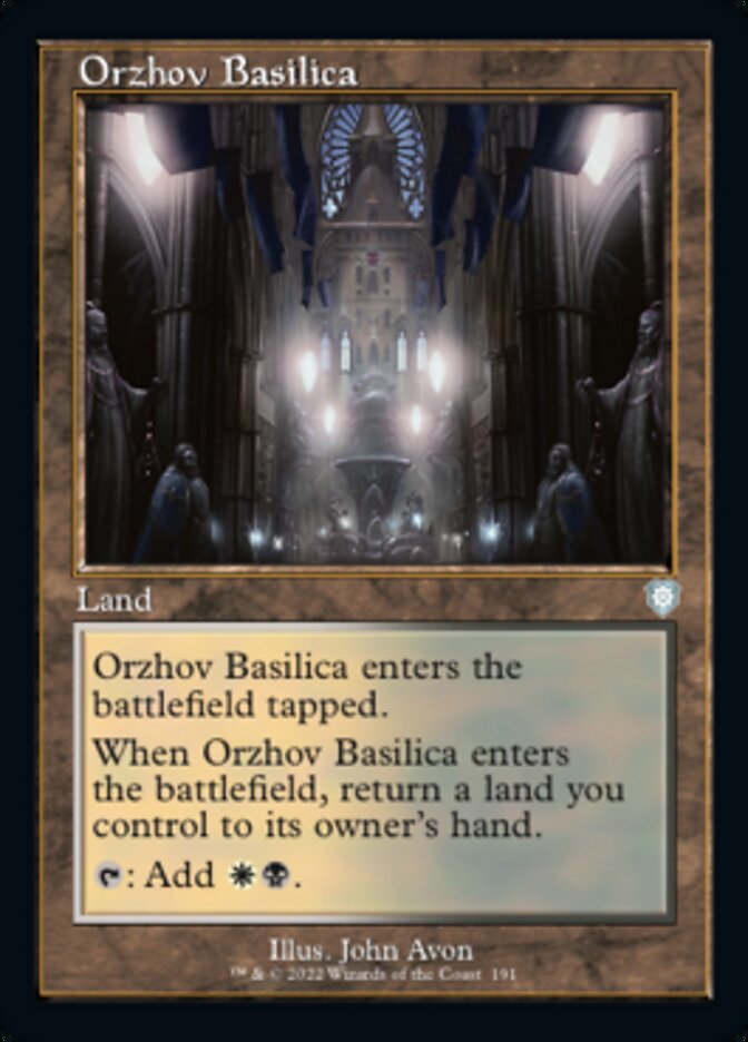 Orzhov Basilica (Retro) [The Brothers' War Commander] | Arkham Games and Comics