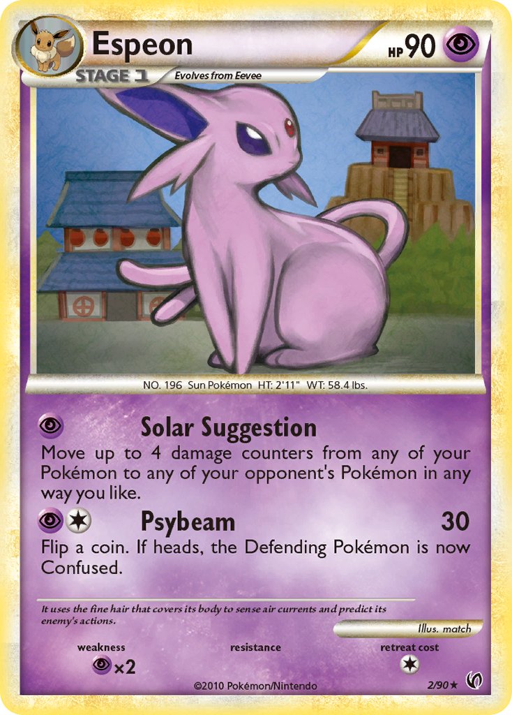 Espeon (2/90) (Theme Deck Exclusive) [HeartGold & SoulSilver: Undaunted] | Arkham Games and Comics