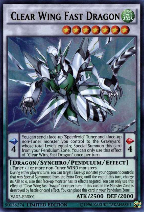 Clear Wing Fast Dragon [YA02-EN001] Ultra Rare | Arkham Games and Comics