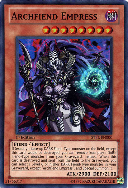 Archfiend Empress [STBL-EN000] Super Rare | Arkham Games and Comics