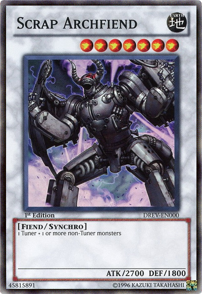 Scrap Archfiend [DREV-EN000] Super Rare | Arkham Games and Comics