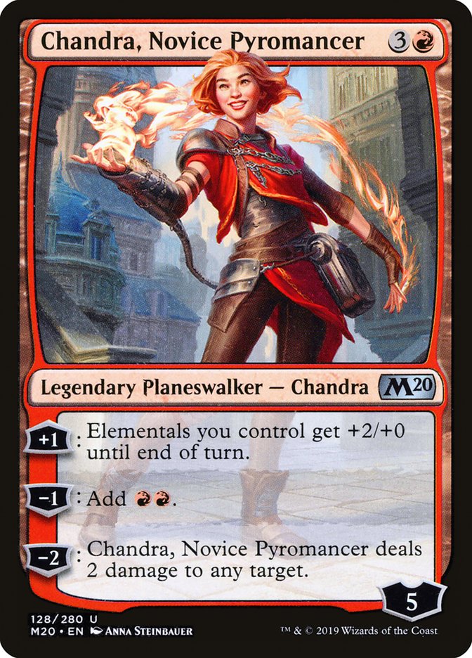 Chandra, Novice Pyromancer [Core Set 2020] | Arkham Games and Comics